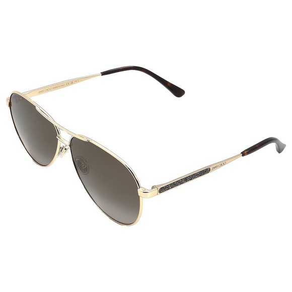 Jimmy Choo 100% Authentic Crystals Frame Aviator Sunglasses - Picture 6 of 7